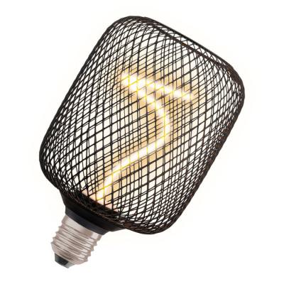  LED 1906 Cage BK SPI Sq100 E27 