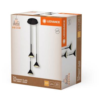  DECOR Fuji 3xPendant 13W/830BK 
