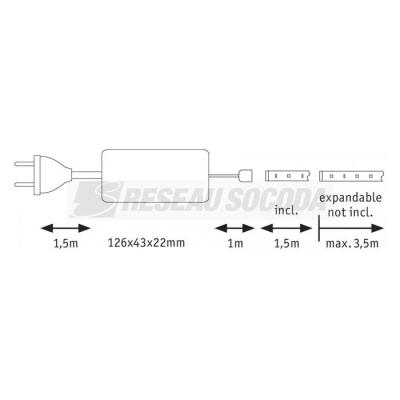  Ruban MaxLED500 recouvert kit 