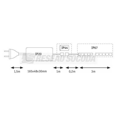  Kit MaxLED Flow 3m 2700K 38W ! 