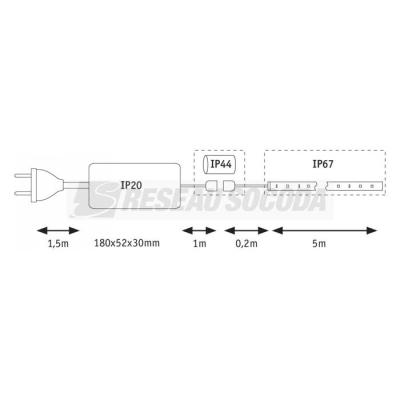 Kit MaxLED Flow 5m 2700K 52W ! 