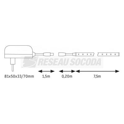  Kit SimpLED 7,5m 6500K 20W 230 