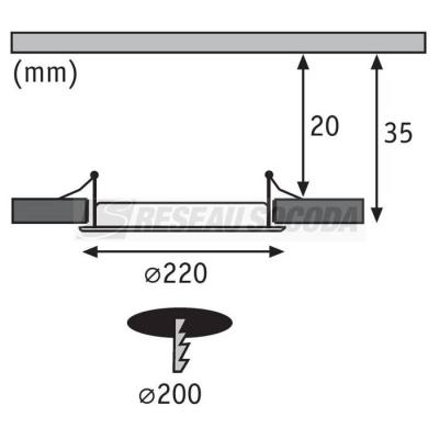  ENC Quality Panel D.22cm 16,5W 