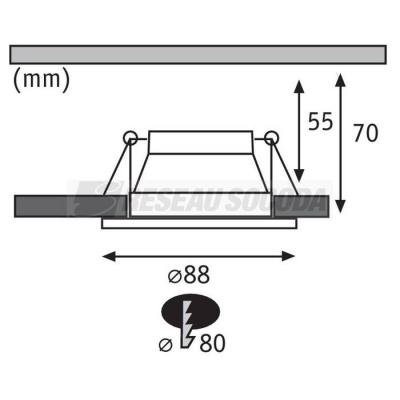  ENC Cole Coin 6W 3StepDim noir 