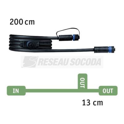  EXT P&S Cable 2m 1in-2out IP68 