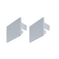  Linion Endkappe 2er Pack Chrom 