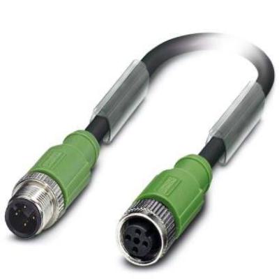  SAC-4P-M12MS/0,6-PUR/M12FSSHBK 