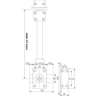  ISEO 1420N005.5 verrou � bouto 