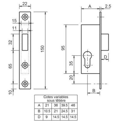  METALUX F114460000 serrure mon 