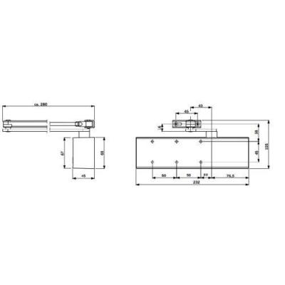  DORMAKABA 22232101 ferme-porte 