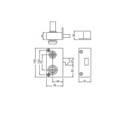  JPM 121600-01-2A serrure monop 