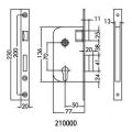  JPM 210000-01-1J serrure � lar 