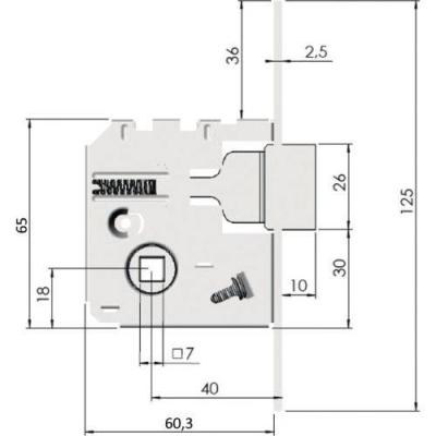  JPM 255000-02-1X serrure monop 