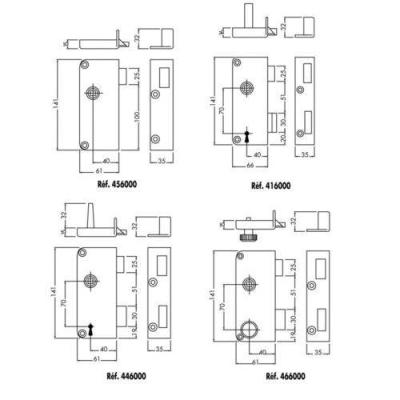  JPM 446000-02-2Y serrure monop 