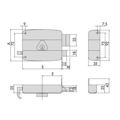  CISA 3005002000 serrure monopo 