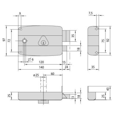  CISA 3005013000 serrure monopo 