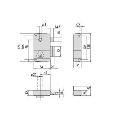  CISA 3005041000 serrure monopo 