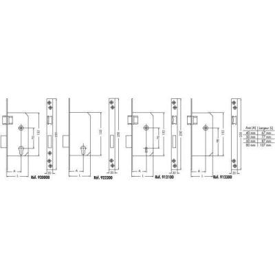  JPM 920000-03-2A serrure � lar 