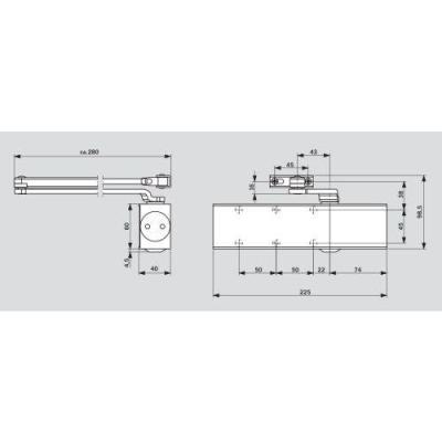  DORMAKABA 37010111 ferme-porte 