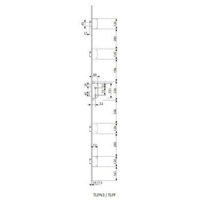  TESA TLPN3SCAE serrure 3 point 