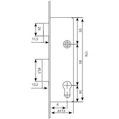  TESA 421028AI coffre monopoint 