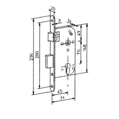  BRICARD 745121 serrure p�ne do 