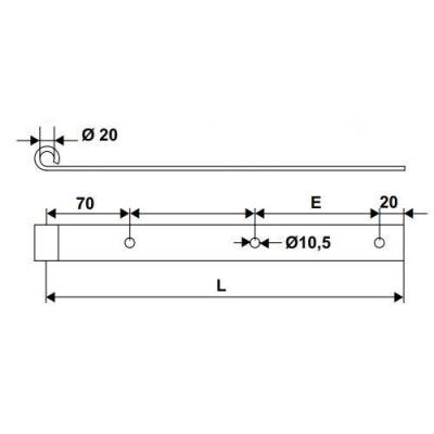  TORBEL 1158124 penture droite 