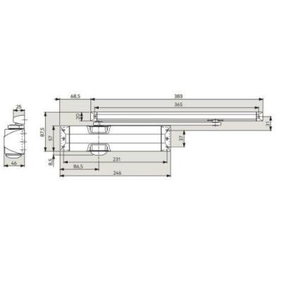  DORMA 10200411 ferme-porte TS 