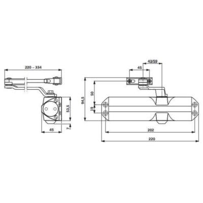  DORMA 66470101 ferme porte TS6 