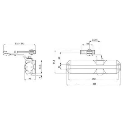  DORMA 66470101 ferme porte TS6 
