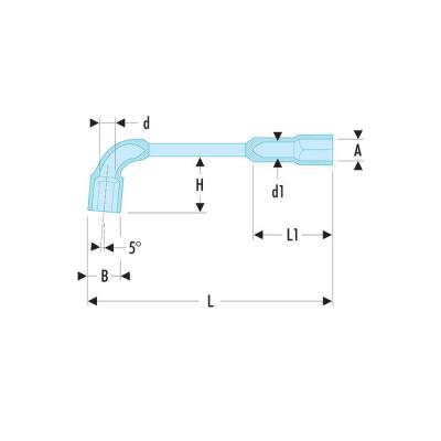  FACOM 76.7 cl� � pipe d�bouch� 