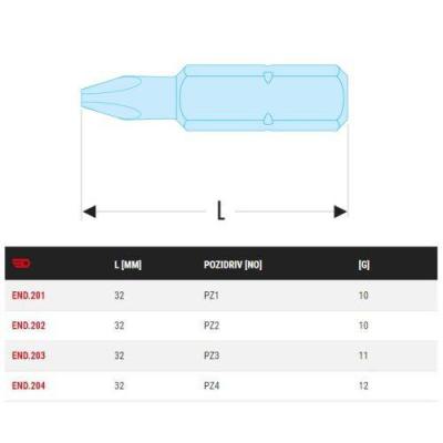  FACOM END.201 Embout 5/16'' PZ 