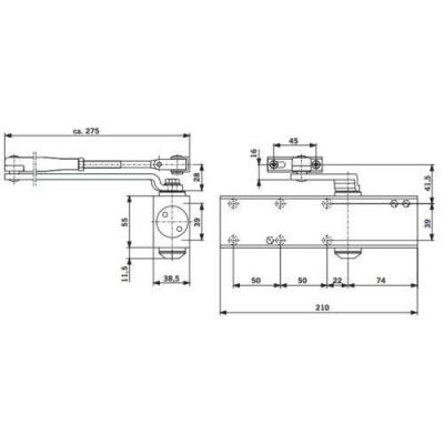 DORMA 27112201 ferme-porte TS 