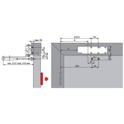  DORMA 27112201 ferme-porte TS 