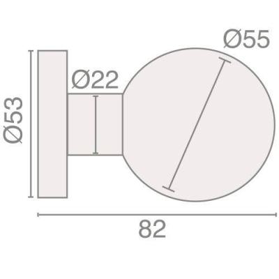  HERACLES B-INOX-BP02 bouton de 