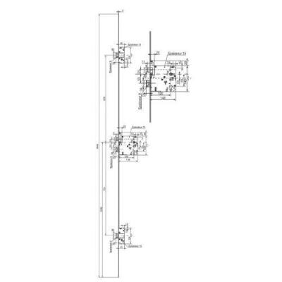  VACHETTE 15481000 serrure 5 po 