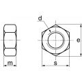  ACTON 626014 Ecrou hexagonal H 