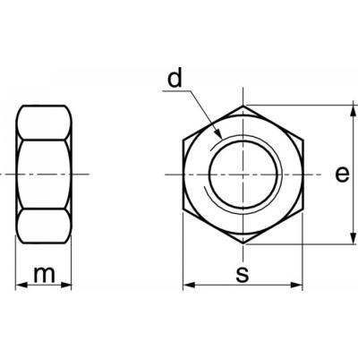  ACTON 626018 Ecrou hexagonal H 