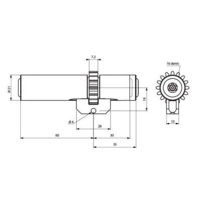  HERACLES F160200 cylindre mono 