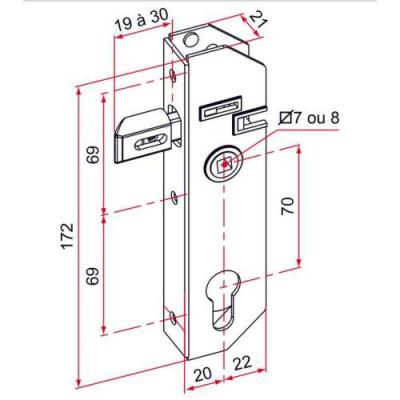  TIRARD GJ701301 Serrure � enca 