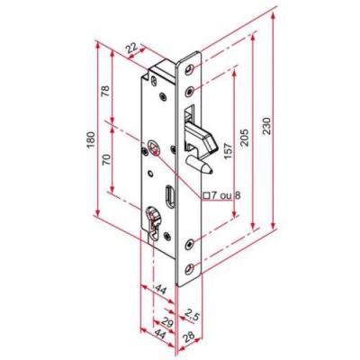  TIRARD GK401201 Serrure encast 