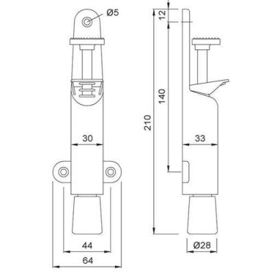  KWS 108202 arr�t de porte vert 
