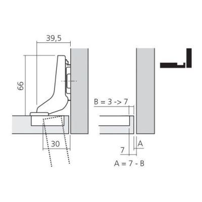  BLUM CHA71B375 charni�re ouver 