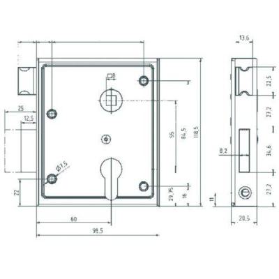  BEVER 79P serrure monopoint en 