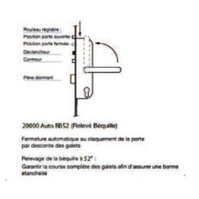  VACHETTE 26769000 serrure 4 po 