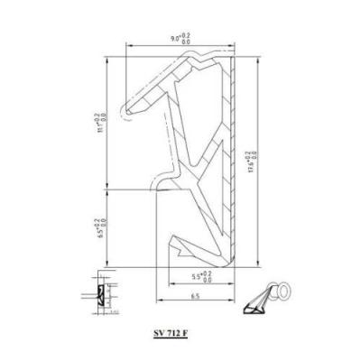  KISO SV712F-NR Rouleau de join 
