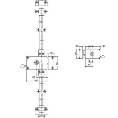  JPM 5038K0-85-2AFB serrure 3 p 