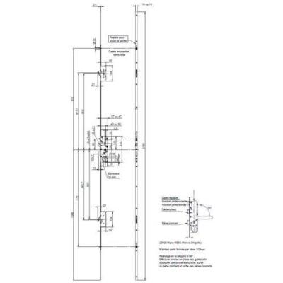  VACHETTE 20891000 serrure 5 po 