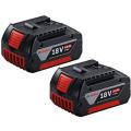  BOSCH pack 2 batteries GBA 18 