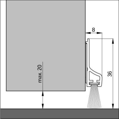  ELLEN 110601050 bas de porte P 